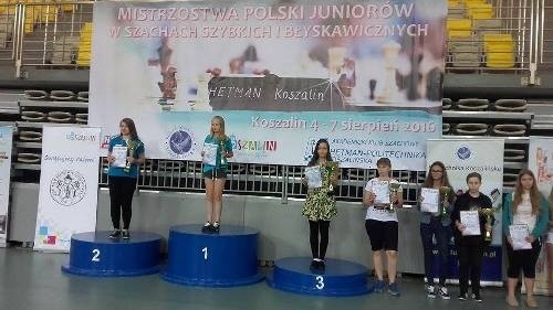 ania karykowska na podium