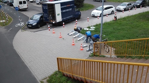 montaż rowerow miejskich