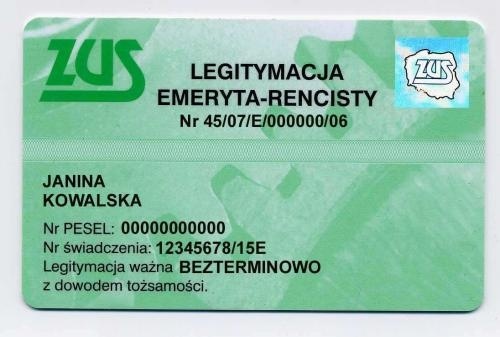 legitymacja zus