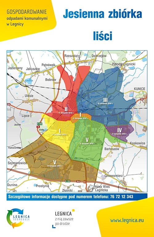 mapa zbiórka liści