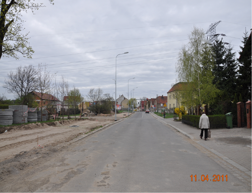 Zdjęcie 1 :Przebudowa ulic: Bydgoskiej (od Lubińskiej do Szczytnickiej) i Szczytnickiej w tym: Etap i od ul. Lubińskiej do Szczytnickiej